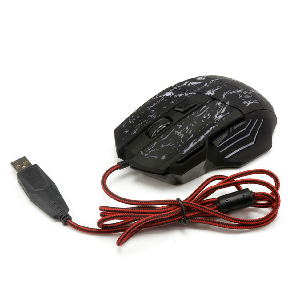 Ergonomic Gaming Mouse - Wired USB Computer Mouse for PC & Laptop